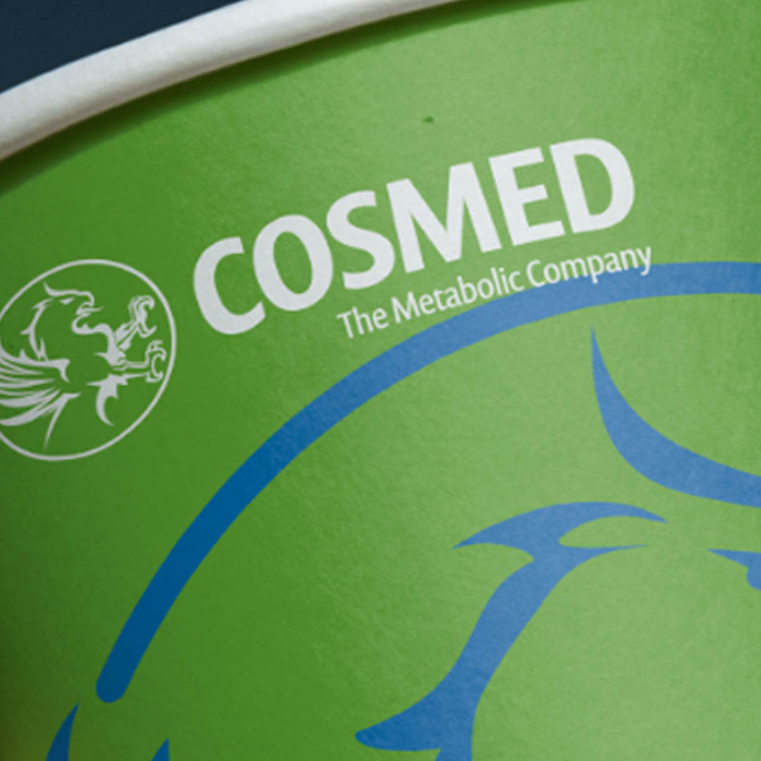 Cosmed, Schweinfurt - Werneck, Design Coffee Cup, Corporate Design, Werbung
