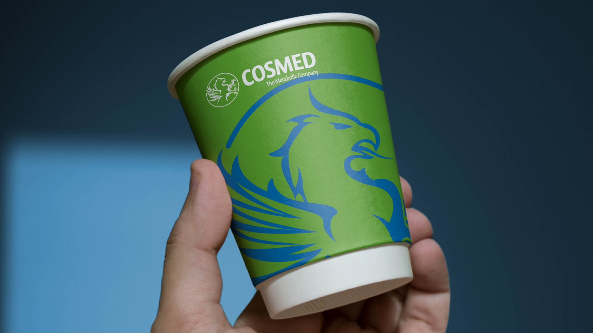 Cosmed, Schweinfurt - Werneck, Design Coffee Cup, Corporate Design, Werbung