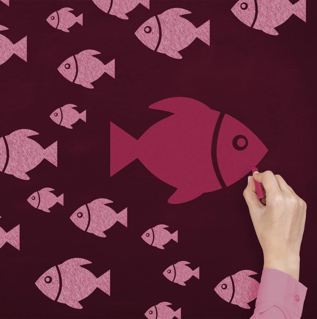 Illustration Fische Recruiting Herausragende Stellenanzeigen Content Marketing