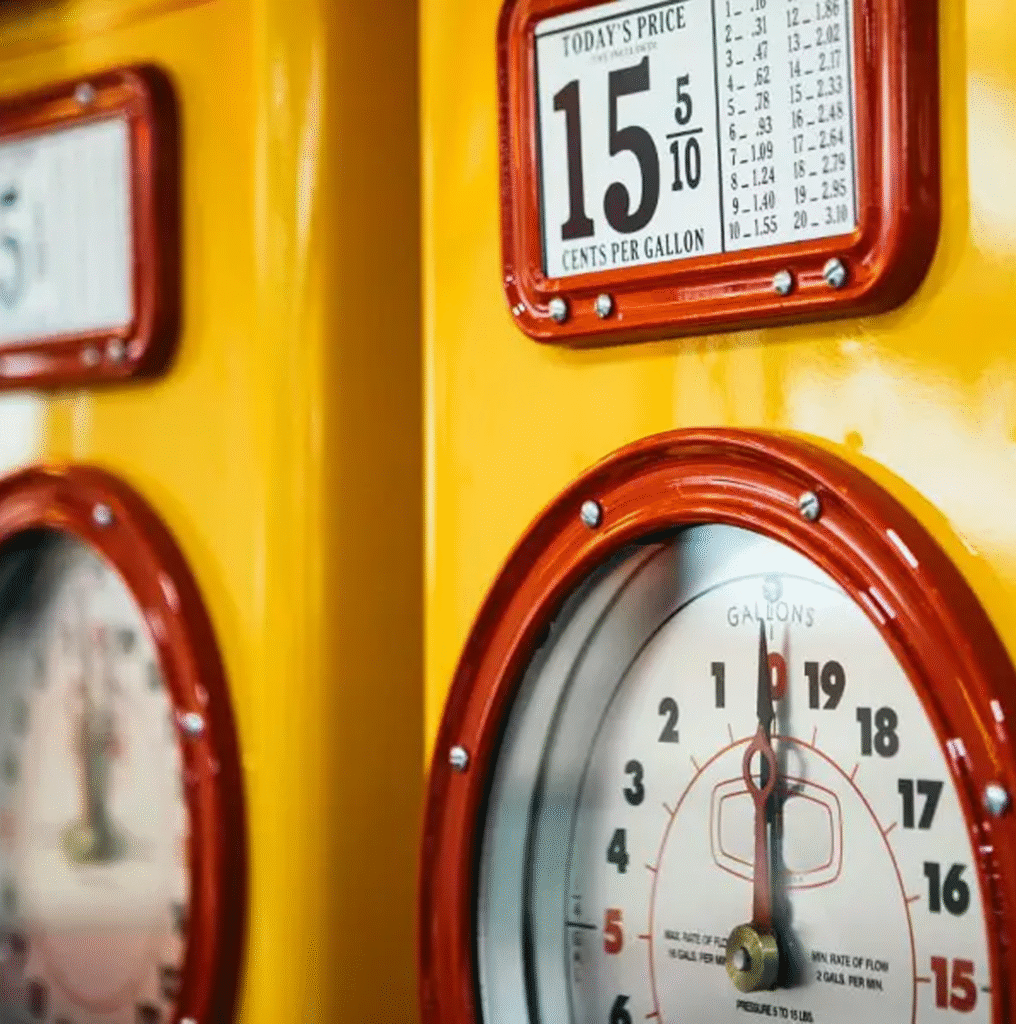 Vintage Zapfsäule Azubi Recruiting Energieunternehmen Content Marketing