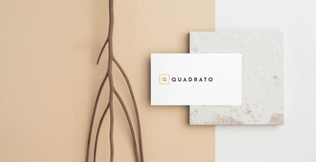Quadrato Visitenkarte Corporate Design Logo Design