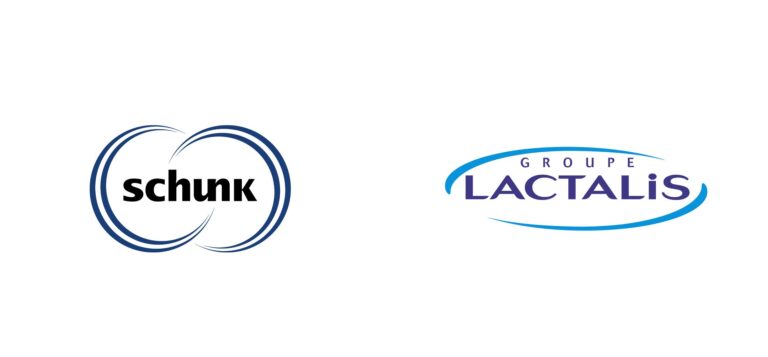 Schunk und Lactalis Logos